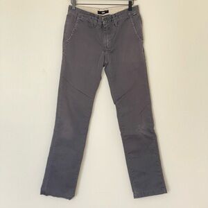 Gray Straight-Leg Pants